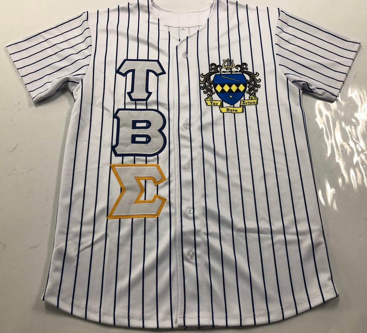 Tau Beta Sigma - Black Baseball Jersey With Crest