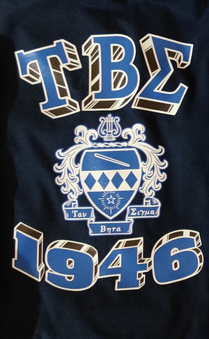 Tau Beta Sigma - 1946/Crest Block - T-Shirt