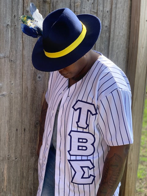 Phi Beta Sigma - Baseball Jersey - Pinstripes Sigma