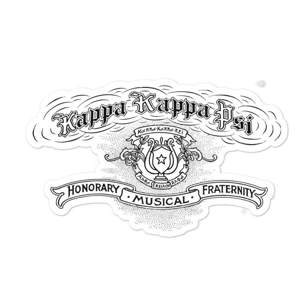 Kappa Kappa Psi - Retro Bubble-free stickers
