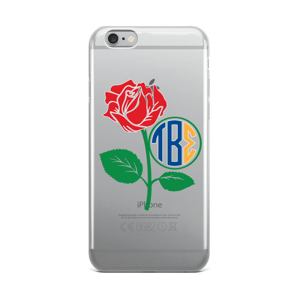 Tau Beta Sigma - Monogram Rose Frame - iPhone Case