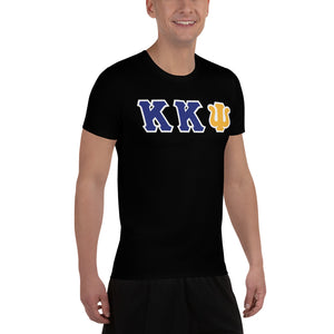 Kappa Kappa Psi - Striving Gym - Black All-Over Print Men's Athletic T-shirt