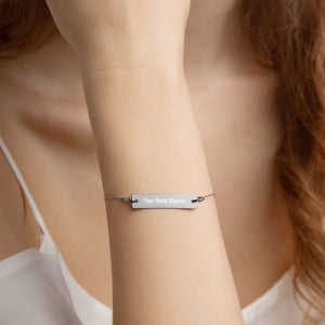 Tau Beta Sigma - Engraved Bar Chain Bracelet