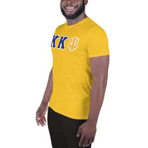 Kappa Kappa Psi - You Lift? - Gold All-Over Print Men's Athletic T-shirt