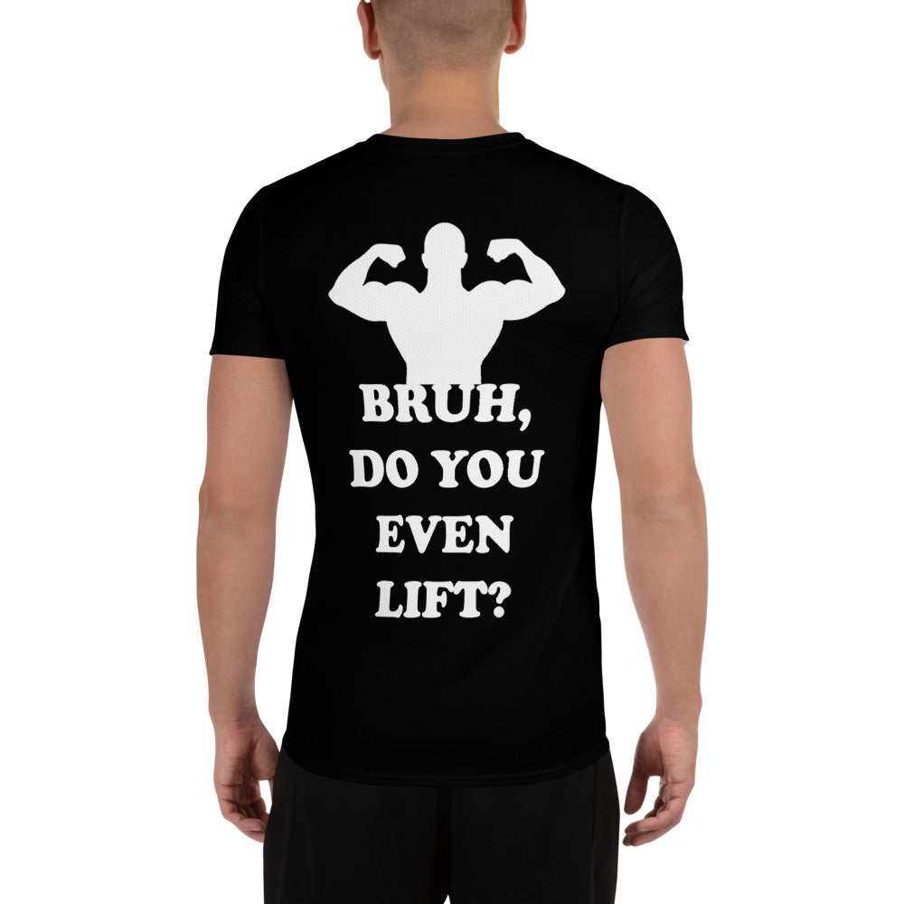 Kappa Kappa Psi - You Lift? - Black All-Over Print Men's Athletic T-shirt