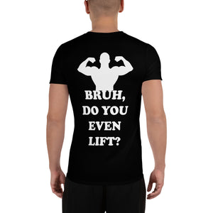 Kappa Kappa Psi - You Lift? - Black All-Over Print Men's Athletic T-shirt