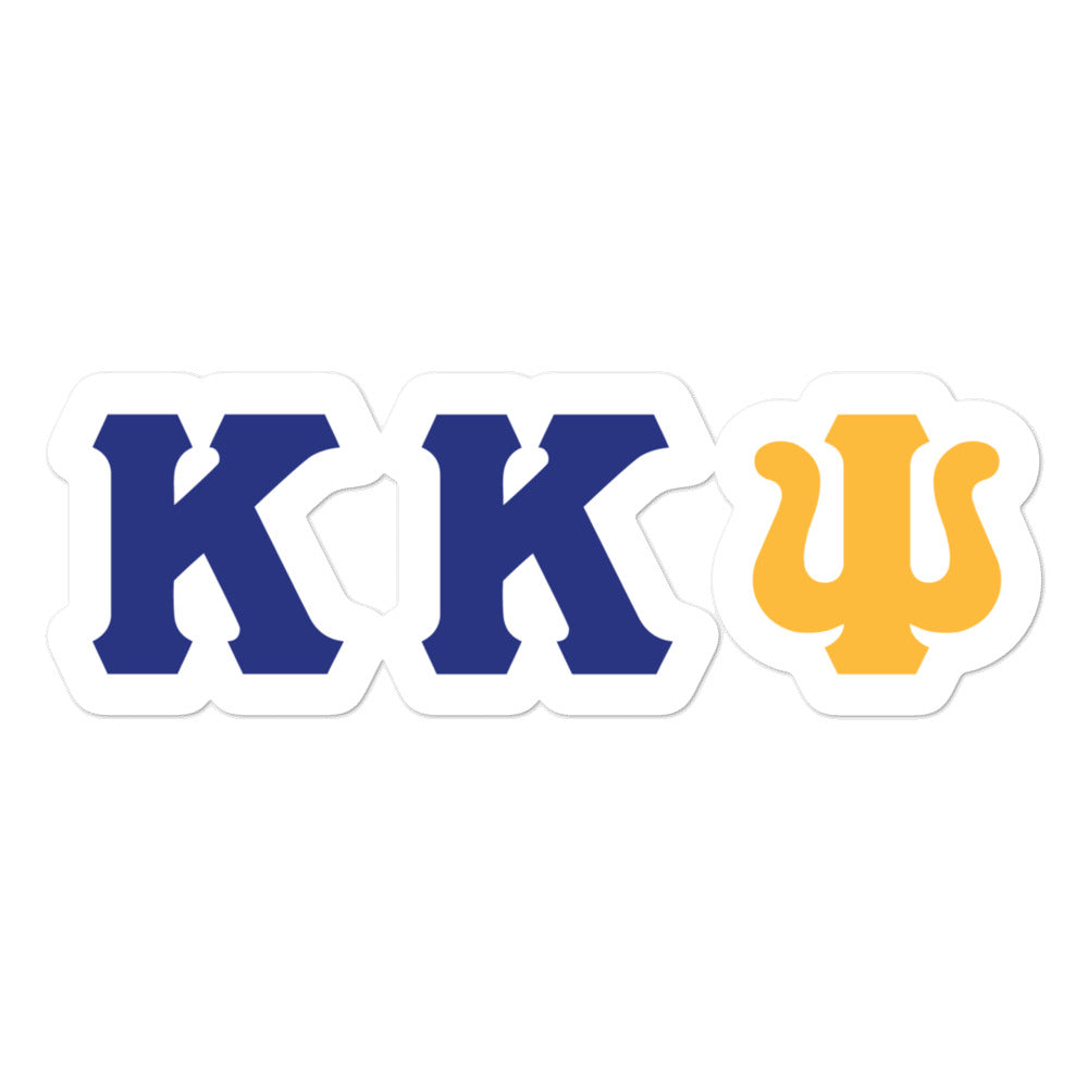 Kappa Kappa Psi - Blue/Gold Bubble-free stickers